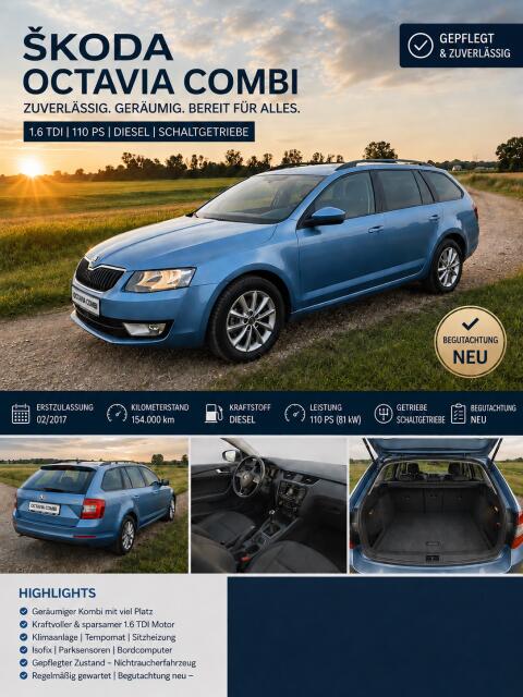 Skoda Octavia 1.6 TDI Ambition/Family Van