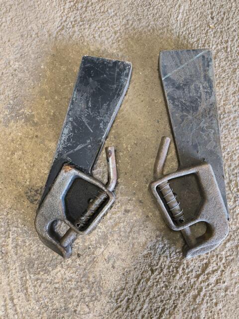 Fanghaken Hydrac Klinker Frontlader, mit Verriegelungsbolzen