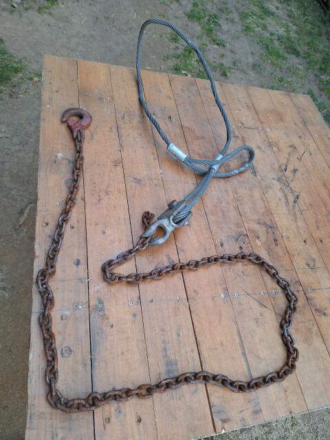 Baumseilgehänge mit Kette und Haken