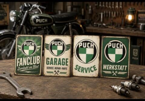 4 Puch Magnete 76 x 52 mm
