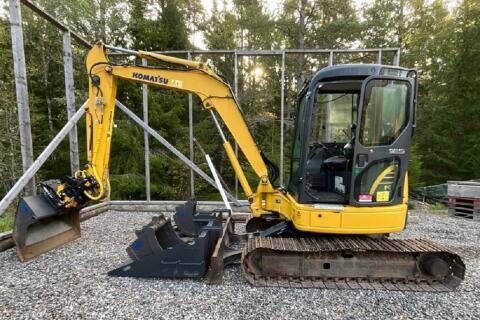 Komatsu PC 50MR-2, Tiltrotator, 3 Schaufeln + Geräteträger