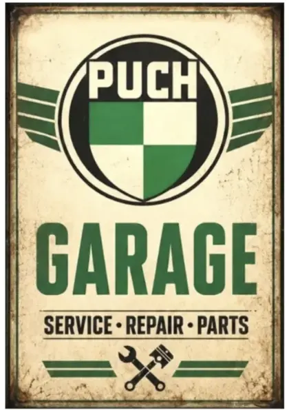 Puch Garage Magnet 76 x 52 mm