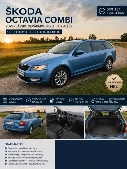 Skoda Octavia 1.6 TDI Ambition/Family Van