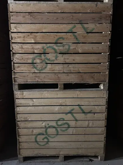 Holzkisten Zwiebel, Kartoffel