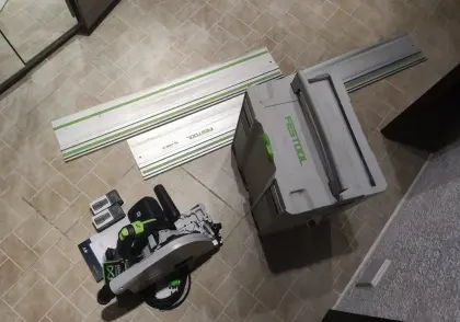 Tauchsäge Festool TS 75 EBQ-Plus mit zwei FS TS 75 EBQ-Plus