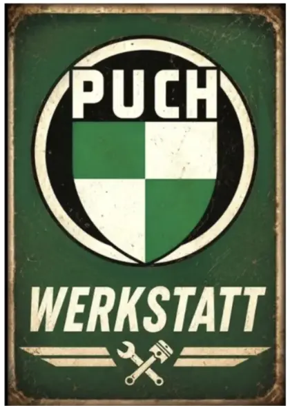 Puch Werkstatt Magnet 76 x 52 mm