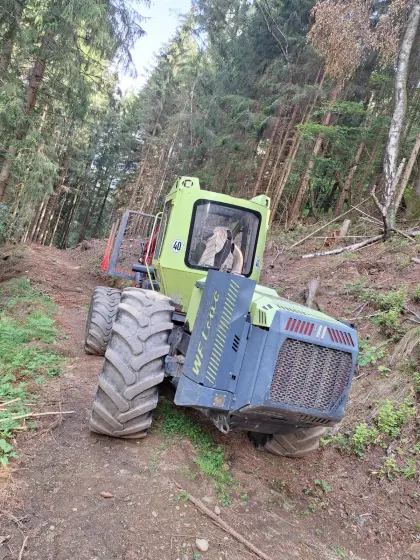 WF-TRAC 2460 6x6 MK mit Forwarder-Kran, Doppeltrommelwind