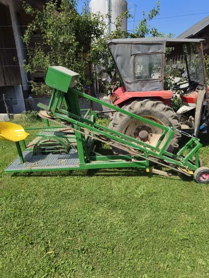 Knoblaucherntemaschine