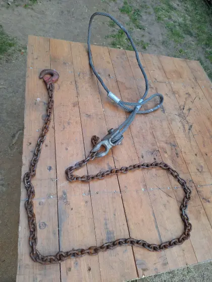 Baumseilgehänge mit Kette und Haken