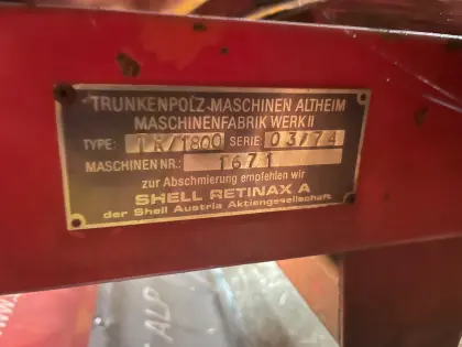 Ladewagen für Bucher TR 2400, Motornummer D 3455