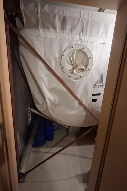 Pelletsilo, Sacksilo KRAUSE Walheim ca. 3,4 t Trevira