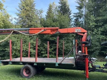 Rückewagen, Kranwagen, Hiab, Blockwagen, Holzwagen