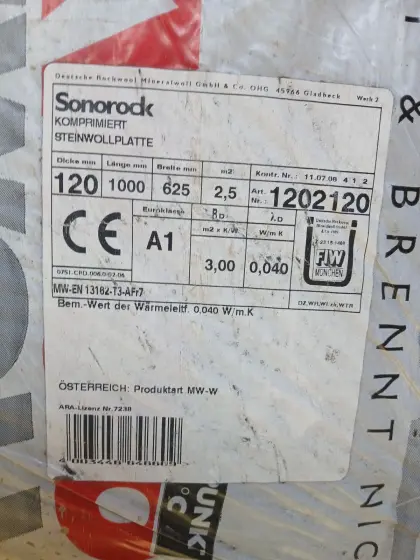 Rockwool 120 mm