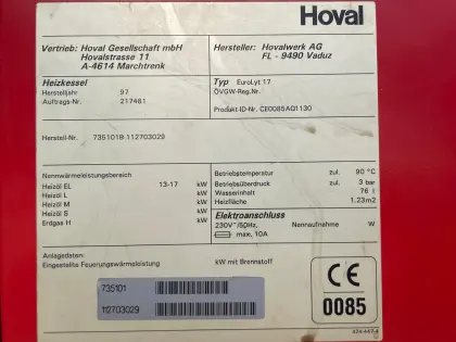 Neuwertiger Ölbrenner Hoval EuroLyt