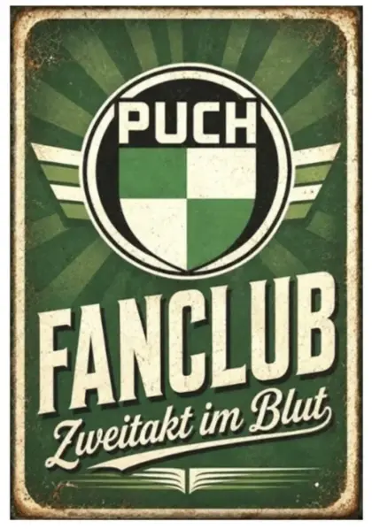 Puch Fanclub Magnet 76 x 52 mm