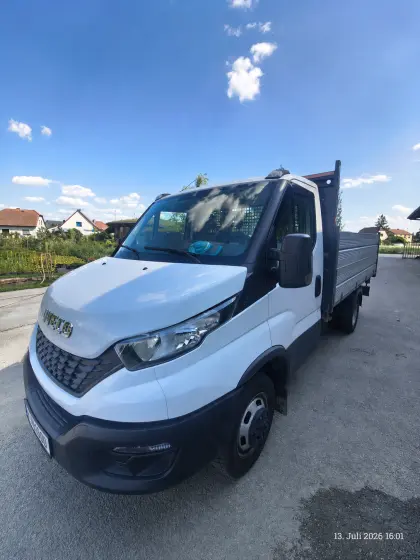 Iveco Daily 35C14, 3-Seitenkipper-Aufsatzwände, 3,5 t AHK