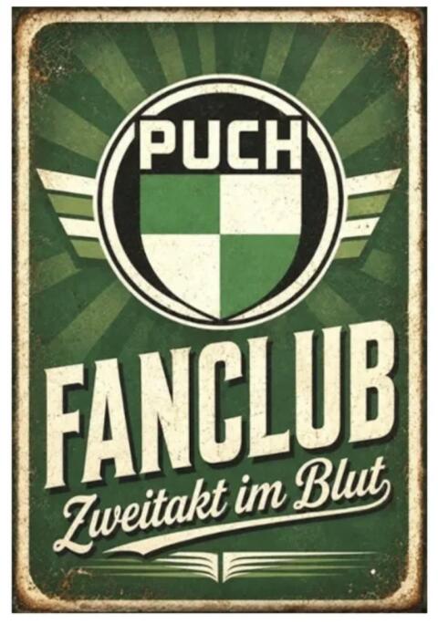Puch Fanclub Magnet 76 x 52 mm