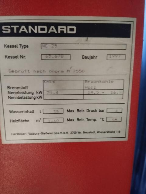Heizkessel Standard NC-25