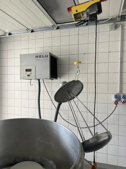 Milchtank mit Tauchkühler