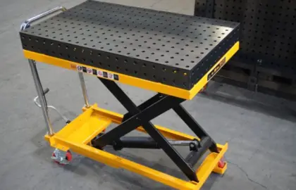 Mobiler 3D-Schweißtisch mit Hubplattform, 1.000 x 600 mm