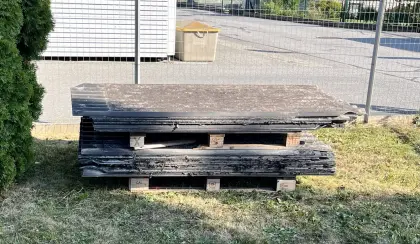 Welleternitplatten zu verschenken