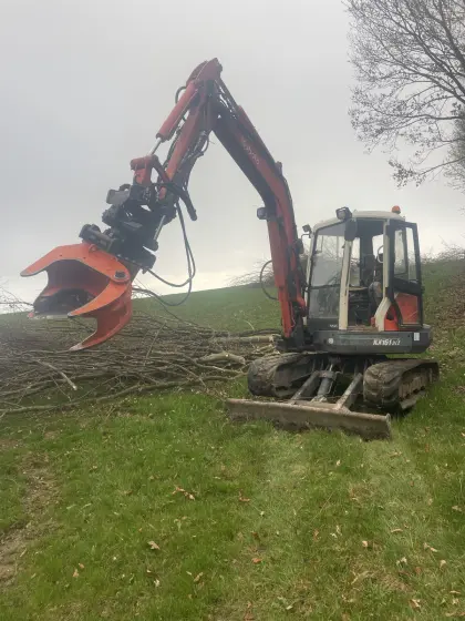 Kubota KX161-3 Bagger Rototilt