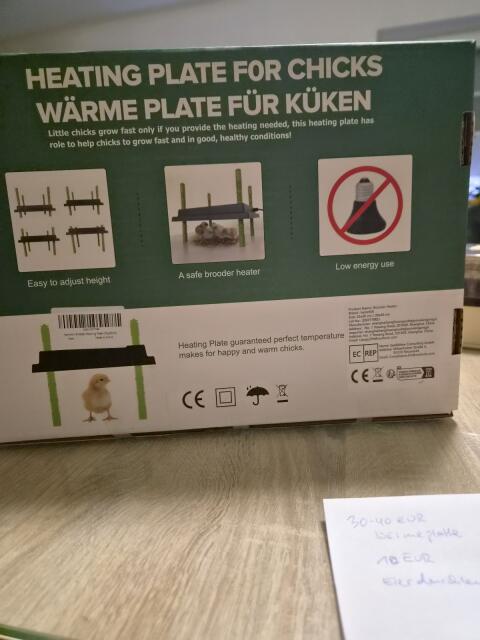 Wärmeplatte für Küken