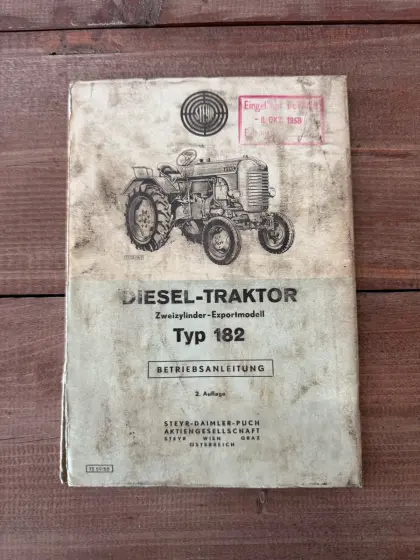 Original Betriebsanleitung Steyr 182