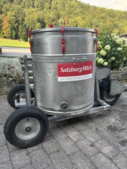 Mobiler Milchtank 300 l und Kühlung, Ringverdampfer Westfalia Jet 100 R