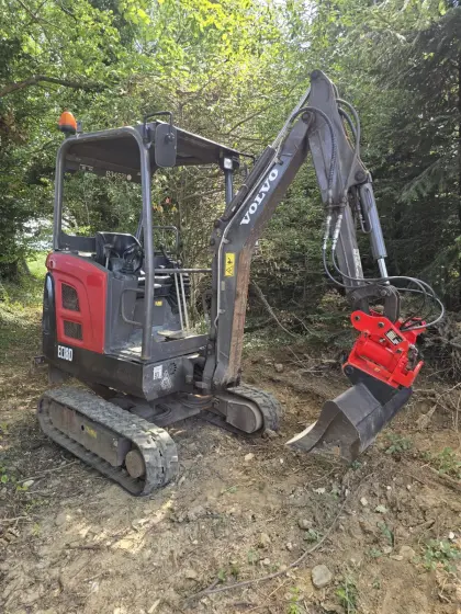 Volvo EC18D mit hydraulischen powertilt