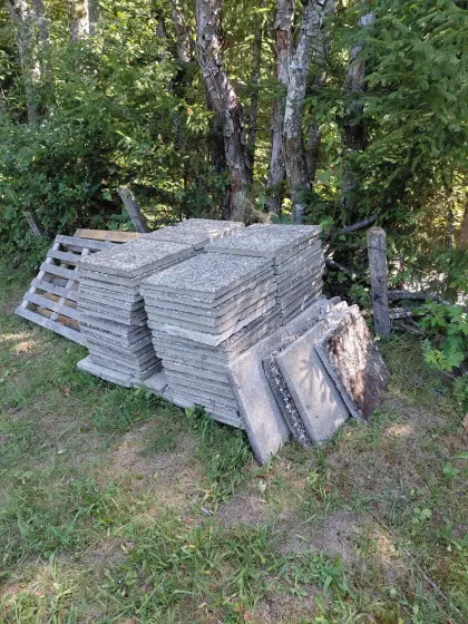 Waschbetonplatten