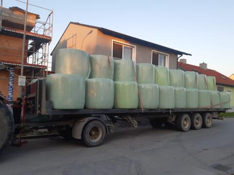 Bio-Maissilage in Ballen