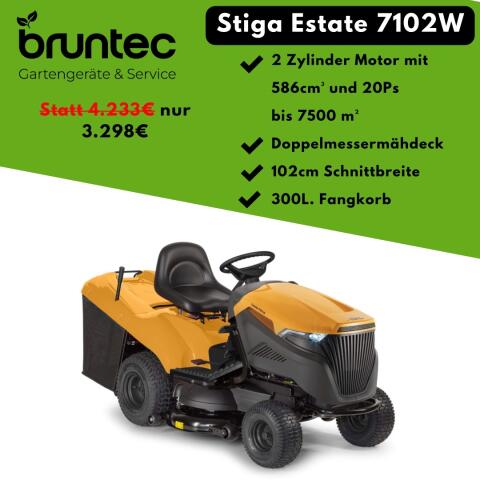 Stiga Estate 7102W Rasentraktor Aktion