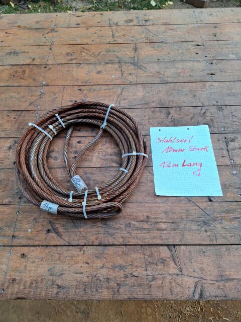 Stahlseil 10 mm, 12 m lang