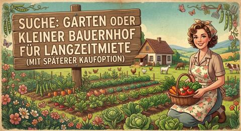 Suche Bauernhof oder Grünland zur langfristigen Pacht