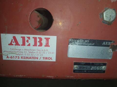 Aufbauladewagen Aebi LD31