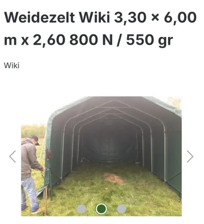 Weidezaunzelt zu verkaufen Wiki