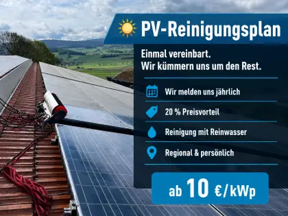 PV-Reinigungsplan für landwirtschaftliche Betriebe