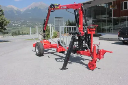 5 t Forstanhänger mit 6 m Kran BERGMEISTER BS-C-5500