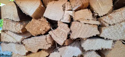 Sonnengetrocknetes Brennholz 25 cm