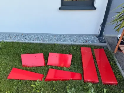 Steyr 8080 Original-Kotflügel hinten, rostfrei, Blech, neuwertig