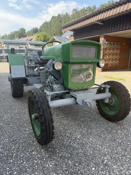 Krasser Bergtraktor U4V (1969) mit Seilwinde