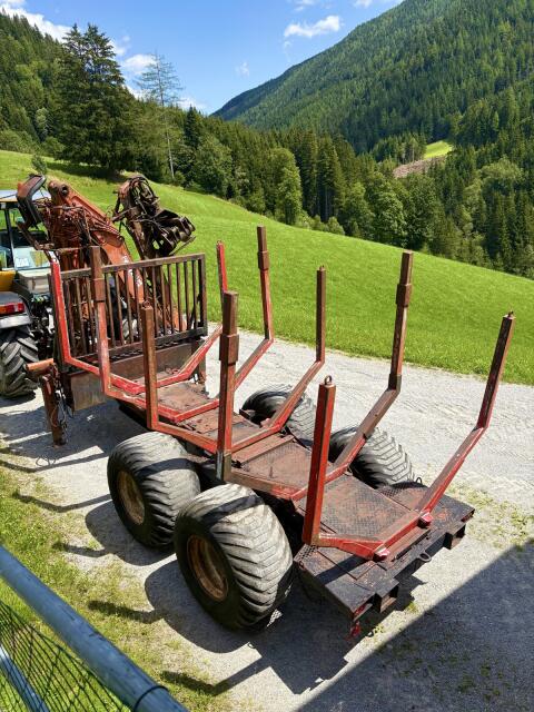 Rückewagen, Forstanhänger mit Penz Kran 9100H
