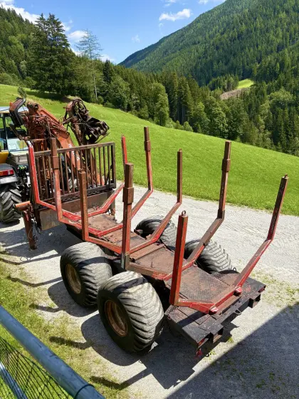 Rückewagen, Forstanhänger mit Penz Kran 9100H