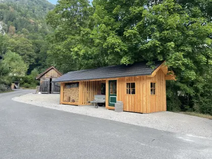 Gartenhütte, Holzhütte, Carport