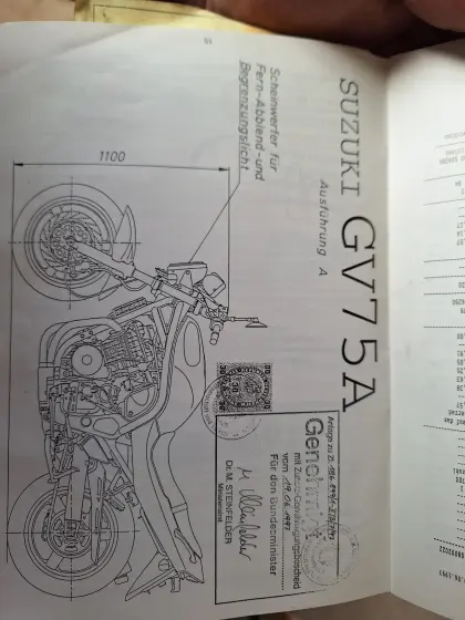Suzuki Bandit Motor 1.200 ccm mit Zubehör und Typenschein