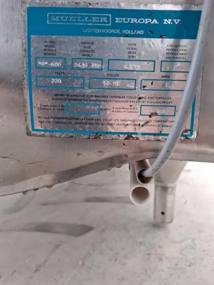 Milchtank/Milchkühltank 2.400 l Müller