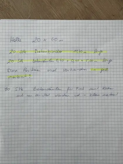 Hallenteile (Beton)