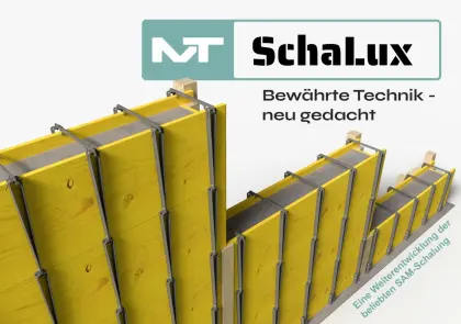SchaLux, SAM-Schalung, Gartenmauer, Stützmauer