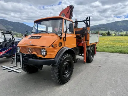 UNIMOG 1100 / 406/416 mit Kran Hiab
